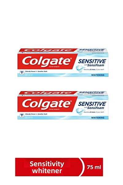 Colgate معجون أسنان سينسيفوم 75 مل للأسنان الحساسة، عبوة من قطعتين