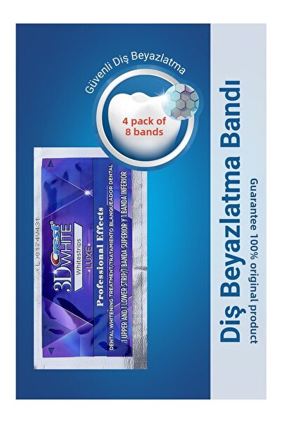 Crest White 1 Hour Express 4 Packs / 8 Bands