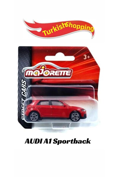 Majorette سيارات الشارع Audi A1 Sportback مقاس 7.5 سم تفاصيل أمامية وخلفية في...