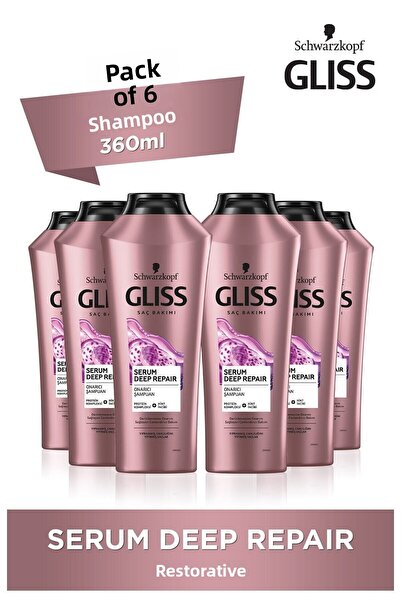 Gliss سيروم شامبو الإصلاح العميق 360 مل 6 قطع