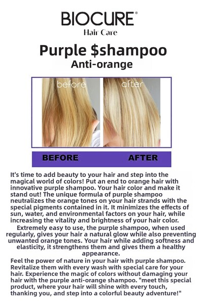 Biocure 400 ml Anti-Orange - For Purple, Blonde and Discolored Auburn Hair