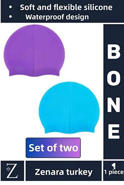 Zenara Висококачествена водоустойчива еластична мека шапка за плуване в басей...