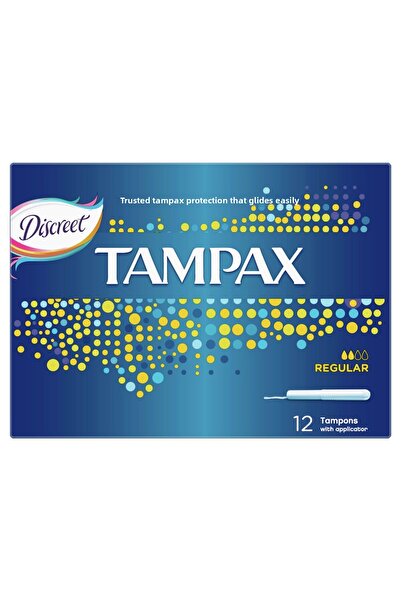 TAMPAX سدادات قطنية عادية مع أداة توزيع 12 قيراط