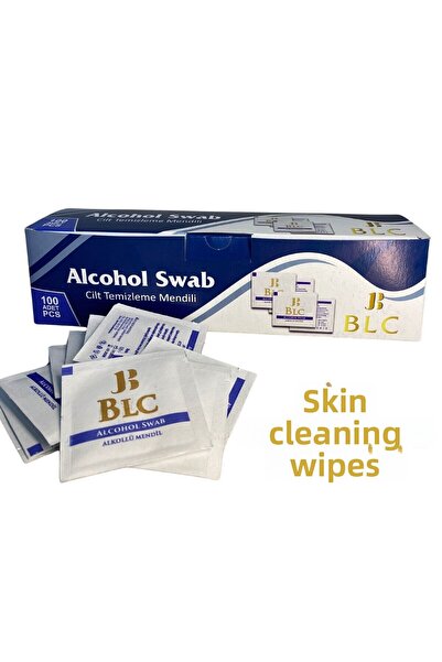 Blc Alcohol Wipes 70% Alcohol Swap Skin Cleansing Wipes 100 Pieces