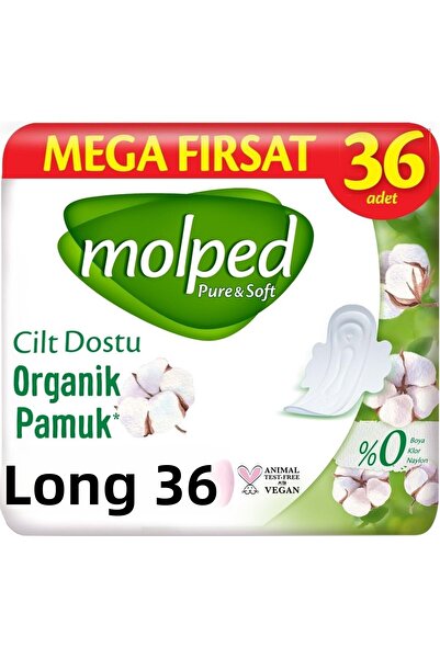 Molped Pure&Soft Sanitary Pad - Long 108, 3Pk*36 Pieces Mega Pack