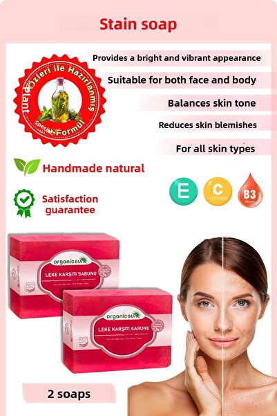 Organicsun 140 Gr x 2 Natural Anti-Blemish - Against Skin Blemishes for All S...