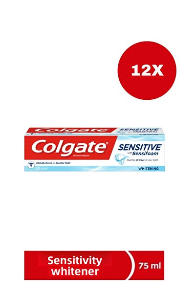 Colgate معجون أسنان سينسيفوم 75 مل للأسنان الحساسة، عبوة من 12 قطعة