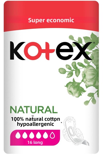 Kotex Natural Ultra Super Economical Pack Long 16 Pcs Sanitary Pads