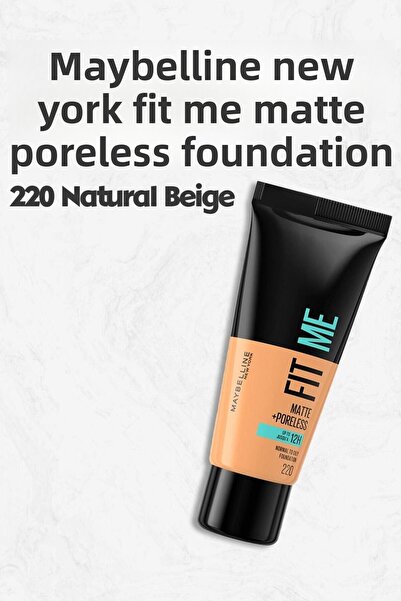 Maybelline New York Maybelline Fit Me Matte Poreless Foundation 220 Natural B...