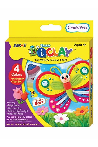 Amos Jumping Play Dough - 4 Colors (Proje Dough)