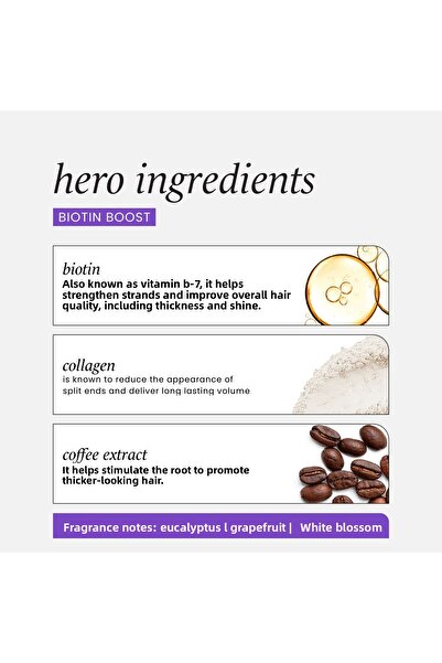 HASK Biotin Boost Thickening Shampoo 355ml + Conditioner 355ml