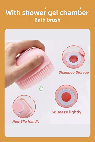 Hayveys مشط من الألياف للعناية بالكلاب والقطط - فرشاة استحمام مع وعاء جل الاس...