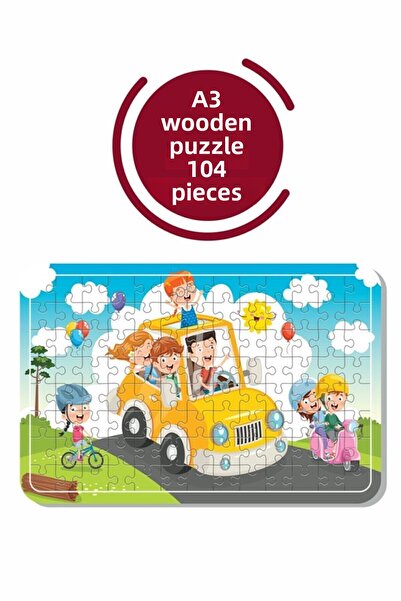 LİPYOS أحجية We Going On Vacation A3 مكونة من 104 قطعة، لعبة، منشار قطع