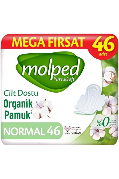 Molped Pure&Soft Sanitary Pad Normal 276 (6Pk*46) Piece Mega Pk