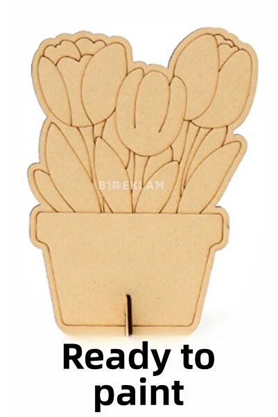 birlazer نشاط الرسم على وعاء زهور التوليب اللطيف مقاس 13 × 10 سم