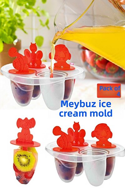 Epicsa 4 قطع من قوالب آيس كريم الفاكهة