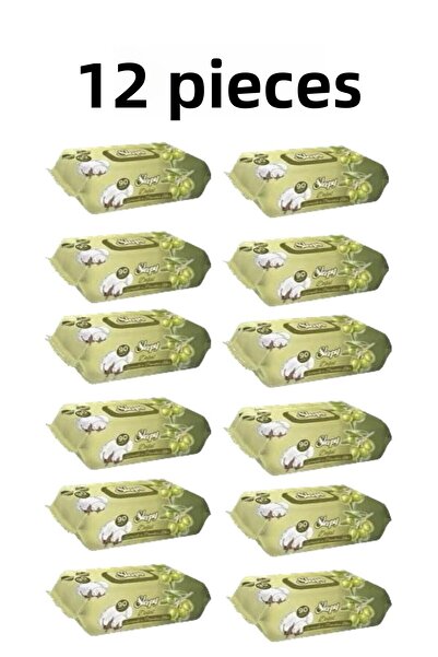 Sleepy مناديل مبللة بزيت الزيتون 12 عبوة 1080 ورقة