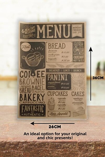 WENTER 50 Self Patterned Oil Paper |   Vintage Newspaper Pattern Serving and Presentation Paper |   Mixed Pattern