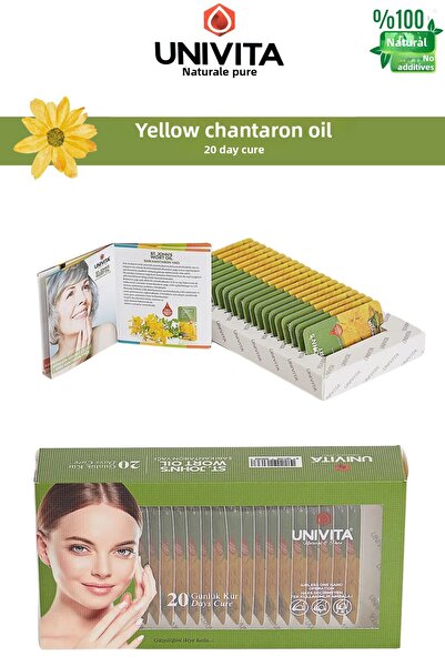 Univita زيت نبتة سانت جون - طبيعي 100%، خالي من المواد المضافة، علاج للعناية لمدة 20 يومًا