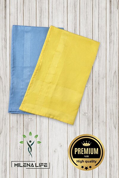 Milena Life قطعتان من قماش التنظيف المصنوع من الألياف الدقيقة، قطعة قماش سحرية مقاس 42 × 68 سم