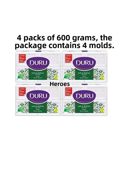 YEŞİLLİ STORE صابون دورو 4 عبوات 4×600 جرام