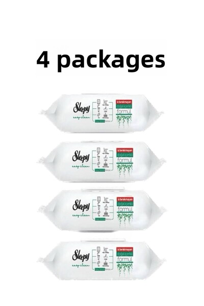 Sleepy مناديل تنظيف الأسطح 100 قطعة 4 عبوات 400 ورقة