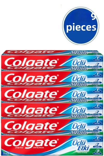 Colgate معجون أسنان حماية ثلاثي التأثير ضد التسوس 75 مل 6 قطع