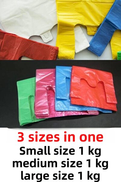 YOK YOK AMBALAJ Colorful Bag (3 Sizes in One)