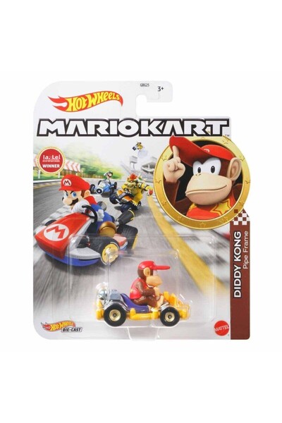 HOT WHEELS مركبات شخصية ماريو كارت Gbg25 ديدي كونج
