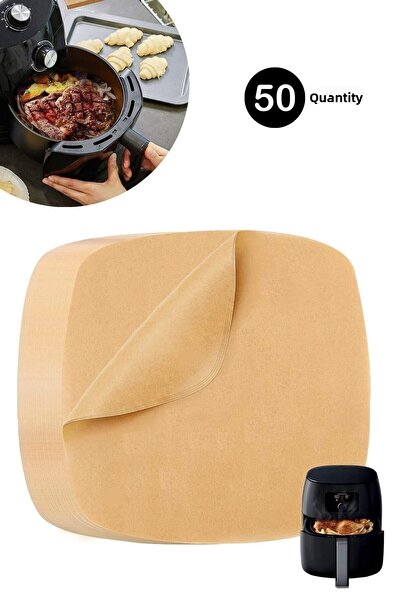 Buffer ® 50 قطعة من ورق الخبز للمقلاة الهوائية القابل للتصرف ومقاوم للزيت وغير لاصق