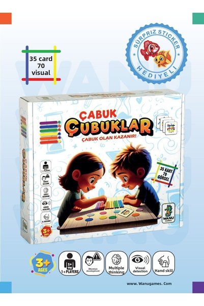 Wanu Games Introduction to Educational Coding Quick Stick Toy Set