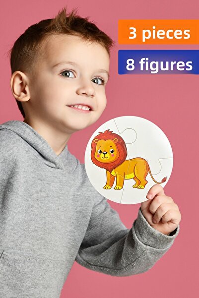 Sim Tasarım SimKids Forest Animals Themed 2+ Jigsaw Puzzle Puzzle Care-Develo...