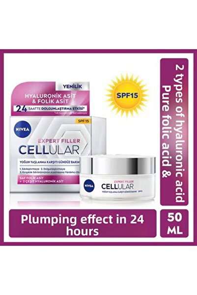NIVEA Cellular Expert Filler - Spf15 Plumping Sunscreen Day Care Cream 50ml
