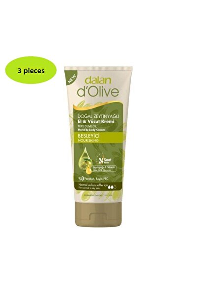 Dalan كريم الجسم لليدين من دي أوليف 3x250 مل