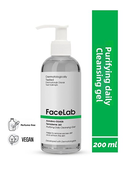 FaceLab جل تنظيف الوجه منقي وملطف لجميع أنواع البشرة 200 مل