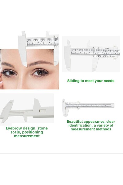 Starcolors مسطرة الحواجب مسطرة النسبة الذهبية مسطرة قياس الحواجب لخبراء ميكروبلادينج ومحيط الحواجب