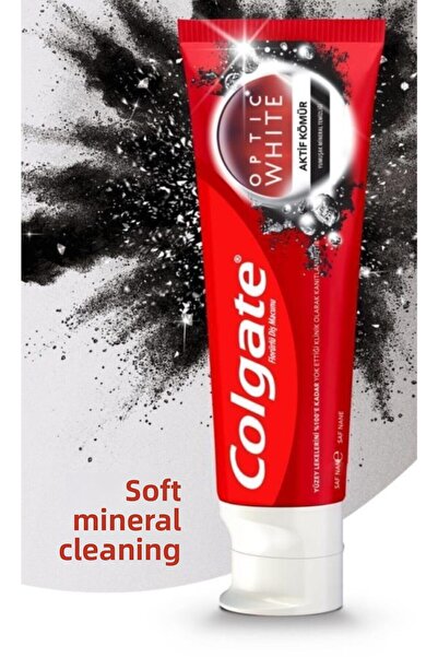 Colgate معجون أسنان أبيض من الفحم المنشط للتنظيف المعدني الناعم 50 مل