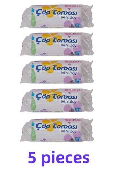 Canhome Mini Size Garbage Bag Garbage Bag 5 Pack of 40