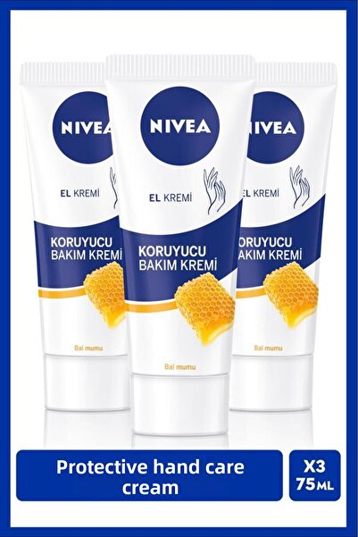 NIVEA 75ml Protective Hand Care Cream - Moisturizing, No Greasy Feel, Rose Sc...