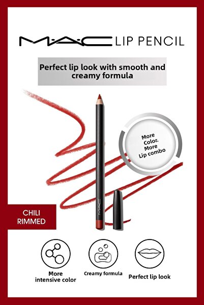 M.A.C Lip Pencil Lip Liner-Chili Rimmed 1.45Gm