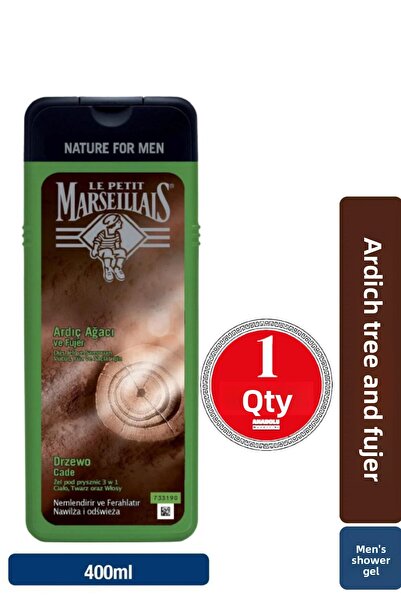Le Petit Marseillais Men's Spruce Tree and Foyer Shower Gel 400 Ml 1 Piece
