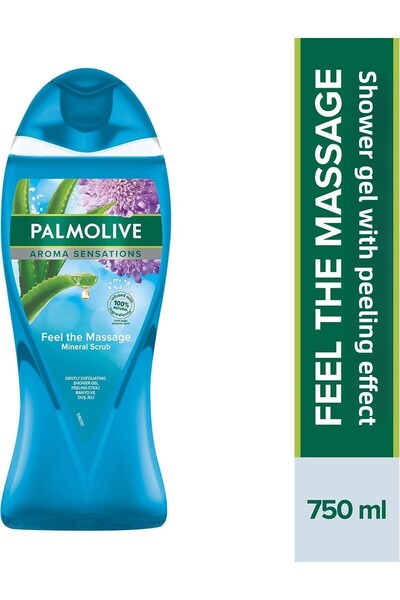 Shem جل استحمام بالملح برائحة عطرية من بالموليف 750 مل حجم عائلي كبير