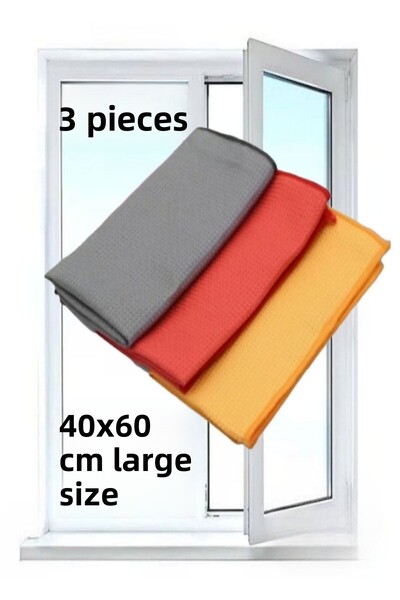 Manosta (3 bucăți) cârpă magică de curățare din microfibră pentru sticlă și o...