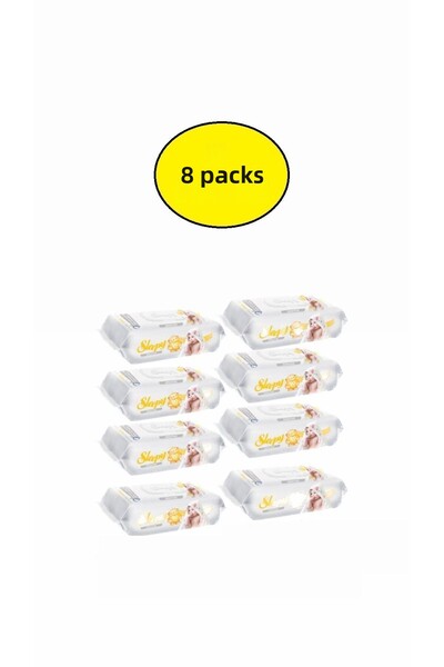 Sleepy مناديل مبللة حساسة 90 عبوة 8 عبوات 720 ورقة (حديثي الولادة وجميع الأعمار)