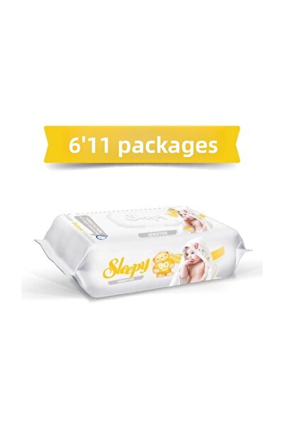 Sleepy 50 عبوة مناديل مبللة للأطفال الحساسة - 6 قطع