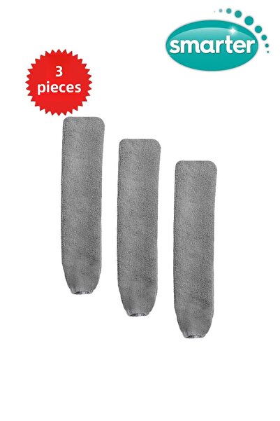 SMARTER Dip Corner Dust Collector Spare Mop 3 Pieces Microfiber Mat