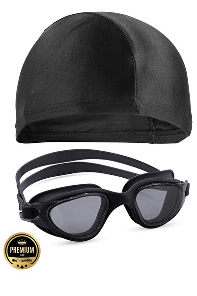 Telvesse Swimmer Pro No Fog Antifog Swimming Goggles Cap Set Uv Protect Swim ...