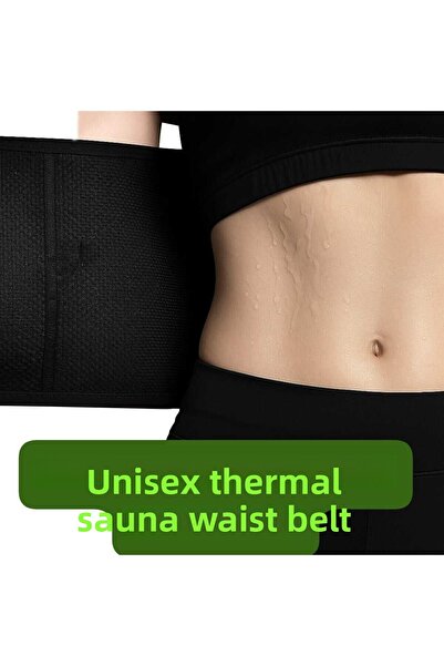 SAUNA SUIT مشد حراري أصلي للجنسين للخصر وحزام الخصر للتعرق