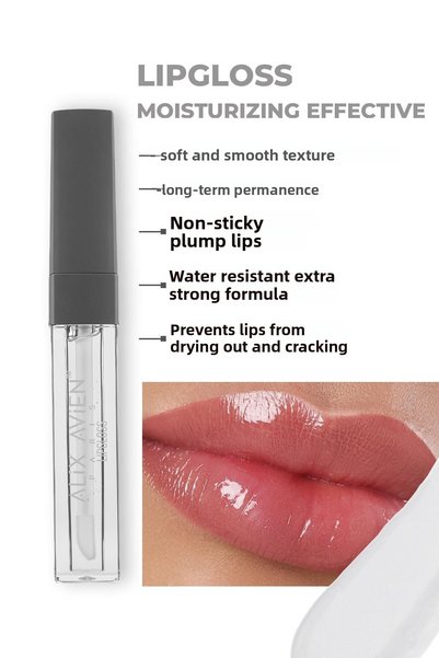 Alix Avien Lipgloss 07 Glossy Purity - Moisturizing Lip Gloss That Lasts Long...