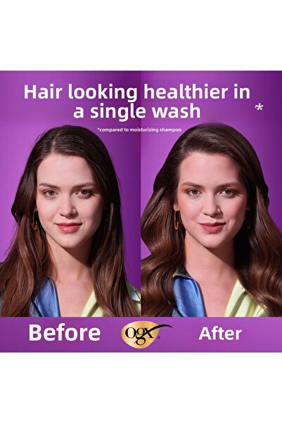 OGX 385 ml 2-Piece Plumping Biotin and Collagen Shampoo Set